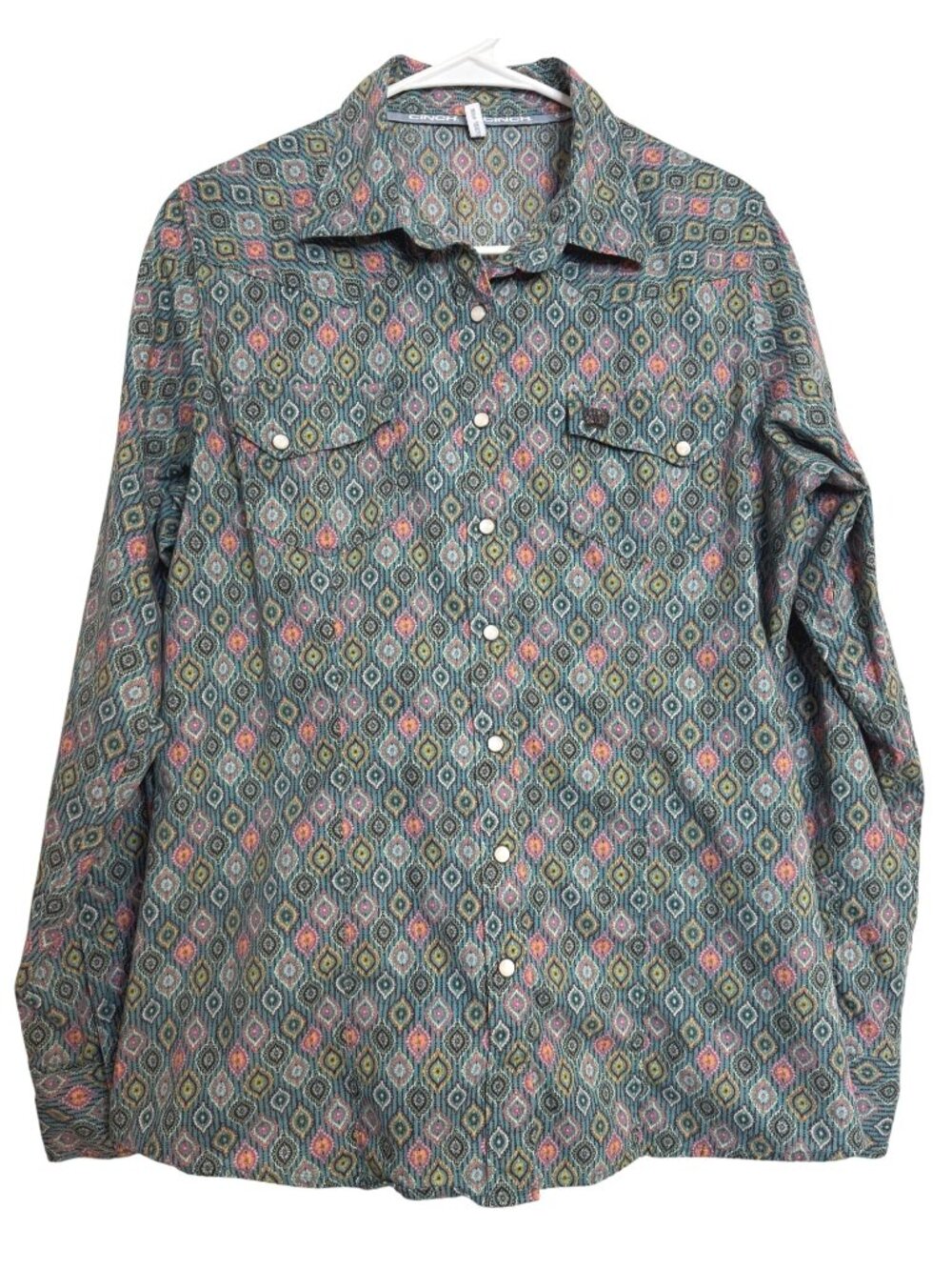 Cinch Western Size XL Snap Button Long Sleeve Shirt Women’s